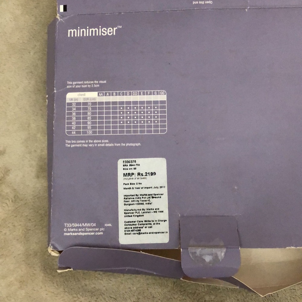 M&S Underwired 2 pack bra - Picture 6 of 7